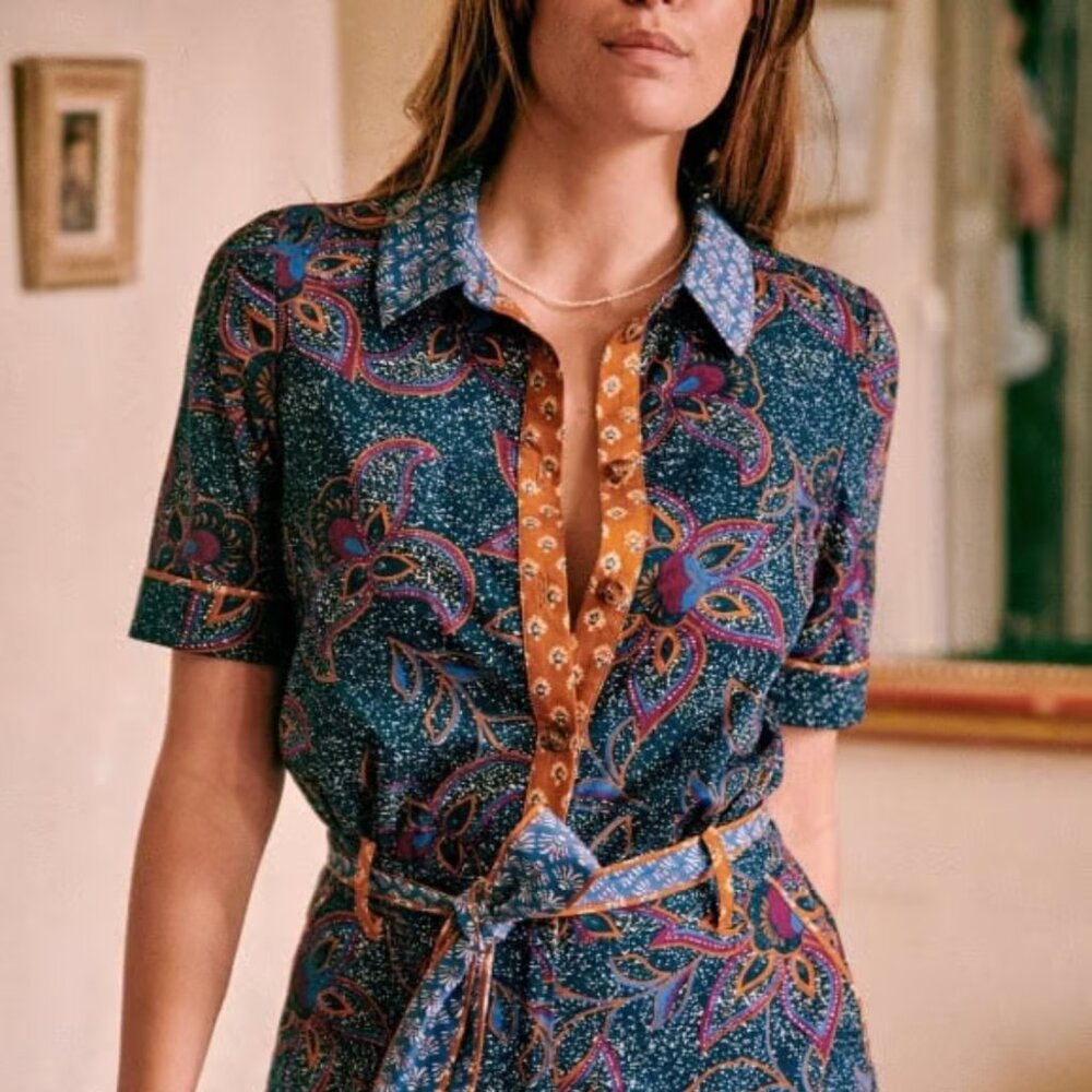 Sezane "Elise" Jumpsuit Romper - Size 34 (XS/S)